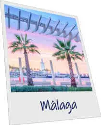 foto estilo Polaroid de Málaga
